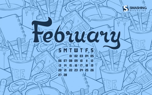 The February themes range from love (Valentine's) to Chinese New Year.