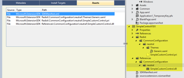 VSIX Manifest Assets VSIX Manifest Assets