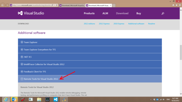 Remote tools for VS download